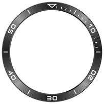 Bezel žiedo dėklas Garmin Fenix 8 51mm AMOLED spalvingas metalinis rėmelis lipnus apsauginis dangtelis Garmin Fenix 8 47 43mm AMOLED 47mm juoda/balta