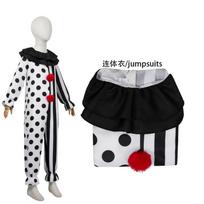 Sudužusios sielos klouno kombinezonas vaikams Helovino siaubo kostiumas cosplay scenos kostiumas Child 150 black