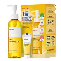 Manyo Factory Pure Valomasis Aliejus 200ml + Pure Putos 20ml Rinkinys Giliai Valantis Makiažo Valiklis (1 komplektas) yellow