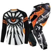 Vaikiški motokroso marškinėliai, kelnės, žali, juodi, 3, 4, 5, 6, 7, 8, 9, 10 metų, visureigių kostiumas, mėlynas, oranžinis, enduro, krosas, berniukas ir mergaitė. S-20 gray