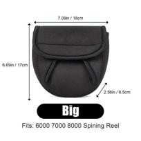 S/M/L Spinning Fishing Reel Cover Neoprene Wheel Protective Case Waterproof Reel Bag Storage Water Drop Wheel Package Outdoor L black