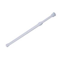 Spring Tension Curtain Rods Widely-used Adjustable Metal Curtain Rods for Wardrobe Kitchen Cupboard white