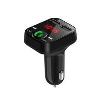 New Car Bluetooth Receiver FM Transmitter Wireless Audio Adapter Hands Free MP3 Player Dual USB Fast Car Charger Stereo Bluetooth Car Kit with Buttons juoda