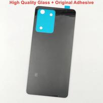 Glass For Xiaomi Redmi Note 12 Pro 5G Battery Cover Hard Back Glass Lid Door Rear Housing Panel + Original Adhesive Glue Glossy Black gray