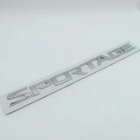 1 vnt. SPORTAGE raidės lipdukas Galinės bagažinės emblema Lipdukas Aukštos kokybės automobilių išorės aksesuarai sidabras