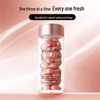Second Gen Collagen Oil Serum: Anti-Wrinkle, Firming, Hydrating, Moisturizing, Anti-Aging Skincare. 50 capsules/bottle brown