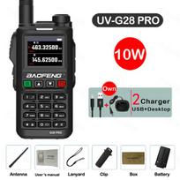 Baofeng UV-G28 Pro Walkie-Talkie 10W 4 Bands UHF VHF Type-C Charge 999 CH Two-Way Radios Powerful UV18H UV18 Transceiver
