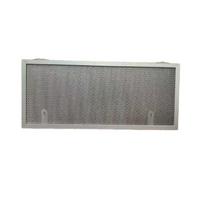 Kitchen Hood Filter Rectangular Aluminum Screen Grease Panel with Pull Grips, Reusable Range Hood Filter for Routine Cleaning and Kitchen Care 1 gray