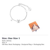 LOUIS VUITTON Metal Bracelets Unisex Silver M02752 One Size 1 white