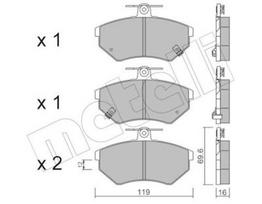 METELLI 22-0050-5 Stabdžių trinkelių rinkinys, diskinis stabdys