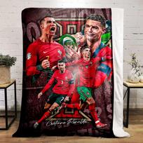 Cristiano Ronaldo Soccer Champion Design Flannel blanket for bedroom, living room, sofa, and nap sofas. 130x150cm(51*59in)