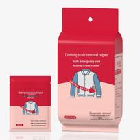 Waterless Down Jacket Cleaning Wipes: Stain and Grease Removal, Quick-Dry, Individually Packaged gray