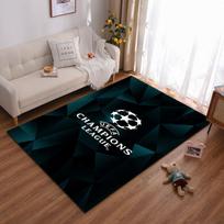 UEFA Champions League logo-themed rug Non-slip rug suitable for living room and bedroom sofas 70x100cm( 27x39in )