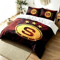 HC Sparta Praha 3pc Duvet Cover Set Simple Modern Bedding Set Wrinkle Resistant Soft Fabric All Season Use a perfect gift 135cmx200cm