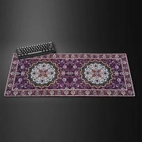 Persian Pattern Large Gaming Mouse Pad Computer Office Game Table Mat XXL Rubber Anti-slip Keyboard Long Desk Pads for PC Laptop 300X600X2MM gray