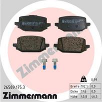 ZIMMERMANN 26589.175.3 Stabdžių trinkelių rinkinys, diskinis stabdys