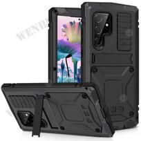 Luxury Case For Samsung S24 S23 S22 Ultra Plus S21 Z Fold Flip 4 3 Rugged Armor 360 Full Phone Metal Aluminum Shockproof Cover Samsung S24 Plus juoda