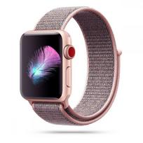 Rausva apyrankė Tech-Protect "Nylon" laikrodžiui Apple Watch 4 / 5 / 6 / 7 / 8 / 9 / 10 / 11 / SE (38 / 40 / 41 / 42 MM)
