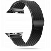 Juoda apyrankė Tech-Protect "Milaneseband" laikrodžiui Apple Watch 4 / 5 / 6 / 7 / 8 / 9 / 10 / 11 / SE (38 / 40 / 41/ 42 MM)