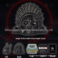 Actekų švilpukas: Majų simbolis Streso mažinimui ir Vaiduoklių namų rekvizitas black