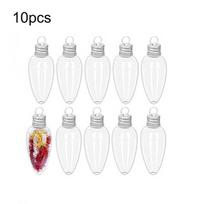 Butelis Kalėdiniai burbulai Lengva pakabinti Lengva naudoti Gražios dovanos Plastikas 10pcs white
