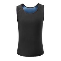 Vyriška ir moteriška intensyvaus prakaitavimo kūno formavimo liemenė bėgiojimui, jogai ir fitnesui, pilvo kontrolei. L/XL black