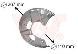 VAN WEZEL 5830372 Apsauginis skydas, stabdžių diskas