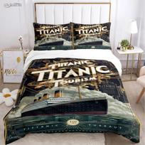 Romantic Love Titanic All Season Duvet Cover Comforter Bedding Sets Soft Quilt Cover And Pillowcases Single/Double/Queen/King EU Single(135*200cm)3pcs black
