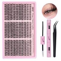 30D/40D/50D/60D Faux Cils Natural Look DIY Lashes Book New False Eyelashes  Eye Makeup False Eyelashes Set gray