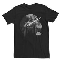 Žvaigždžių karai Darth Vaderis „Tamsioji pusė“ Iron Maiden stiliaus grafinis spaudas Vintage skalautas laisvalaikio trumpomis rankovėmis roko muzika Sci-Fi gatvės apranga Marškinėliai L gray