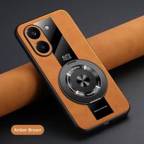 Dėklas Xiaomi POCO X8 Pro Max X8Pro Redmi Turbo 5 5Max Magnetinis Laikiklis Prabangus Odinis Telefono Dangtelis Žiedas Korpusas Silikoninis Bamperis For POCO X8Pro Max