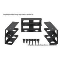 Under-Desk Double-Layer Metal Laptop Stand & Storage Rack for MacBook Pro gray