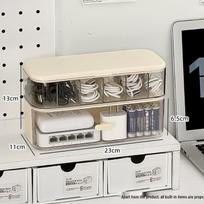 Desktop Cable Organizer for Chargers and Power Cords gray