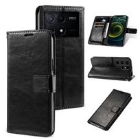 Phone Case for Xiaomi POCO X6 Pro 5G Retro Grain Leather Flip Wallet Retro Grain Leather Flip Wallet POCO X6 Pro 5G ruda