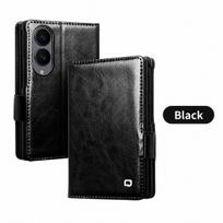 For Samsung Galaxy Z Fold8 Fold 8 Ultra 100% Genuine Leather Stand Wallet Case Luxury Business Flip Cover with Card Slots Galaxy Z Fold 8 Ultra juoda