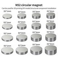 Tiny Magnets Small Magnets For Bambu Lab Circular N52 Magnet DIY Parts for 3D Printer Parts D5x4mm 20 pcs