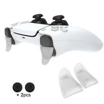 DATA FROG L2 R2 Trigger Extender for PS5 Controller with D-pad Key Cap Extended Buttons Custom Gamepad Accessories 5 Transparent key white