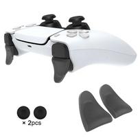 DATA FROG L2 R2 Trigger Extender for PS5 Controller with D-pad Key Cap Extended Buttons Custom Gamepad Accessories 5 black key