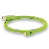 OYAIDE NEO d+ USB Class B Type-C to Type-B Cable, 1 m žalia