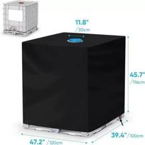 IBC Tank Cover: 1000L Water Storage Protective Dust & Sun Cover for Garden/Farm Use 120x100x116 gray