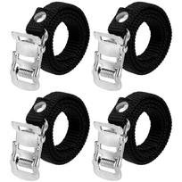 1/2pair Bikes Pedal Toe Straps Universal Replacement Foot Pedal Straps Fitness Dog Mouth Pedal Strap for Exercise Bike/Bicycle 6 2Pair black