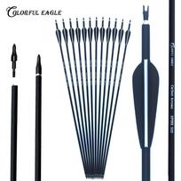 28/30/31 colio anglies strėlės šaudymui iš lanko medžioklei Spine 500 su keičiamais antgaliais recurve ir compound lankams 5 12pcs 30inch