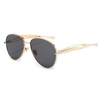 2025 Retro Frog-Shaped Large Frame Sunglasses - High-End Women's Trendy Street Style Glasses Standard beige