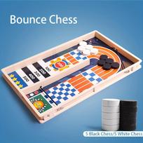 Wooden Catapult Chess for Two Players - Desktop Launching Fun Parent-Child Interactive Competitive Battle Game, Educational Toy Track Model white