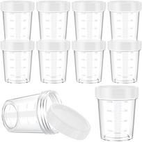 5/10 vnt salotų padažo indelis su dangčiais, nepralaidūs varžtais, daugkartinio naudojimo, sukraunami plastikiniai padažų indai 10Pcs balta