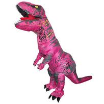 Pripučiamas Tyrannosaurus Rex kostiumas Helovinui ir scenos atmosferai Kids 120-150CM pink
