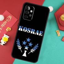 Kosrae Flag Case For Samsung Galaxy A56 A36 A26 A16 A06 A13 A33 A53 A15 A35 A55 A34 A54 A12 A32 A52 A17 Samsung A06 black