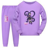 5579 Mergaičių Lily Meilės Kasos Spausdinimo Laisvalaikio Namų Pižamos Rinkiniai 130cm violetinė