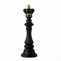 Resin Chess Piece Decor Craftsmanship Figurine Elegant Artistic Ruler Queen Knight Black King