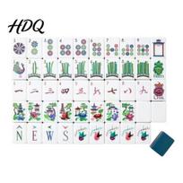American Mahjong Kit 160Pcs Tiles Set 4 Layer Engraved Acrylic Kit Mah C gray